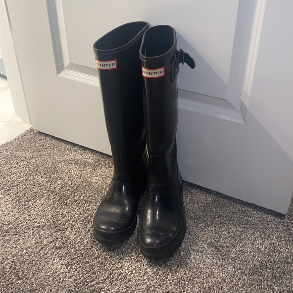 Hunter Black Women's Winter & Rain Boots - Picture 1 of 9